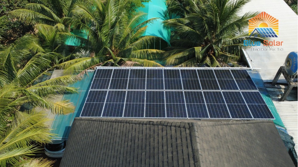 Thi công hệ 9.8KW Hòa Lưới Bám Tải tại Bến Tràm, DƯơng Tơ