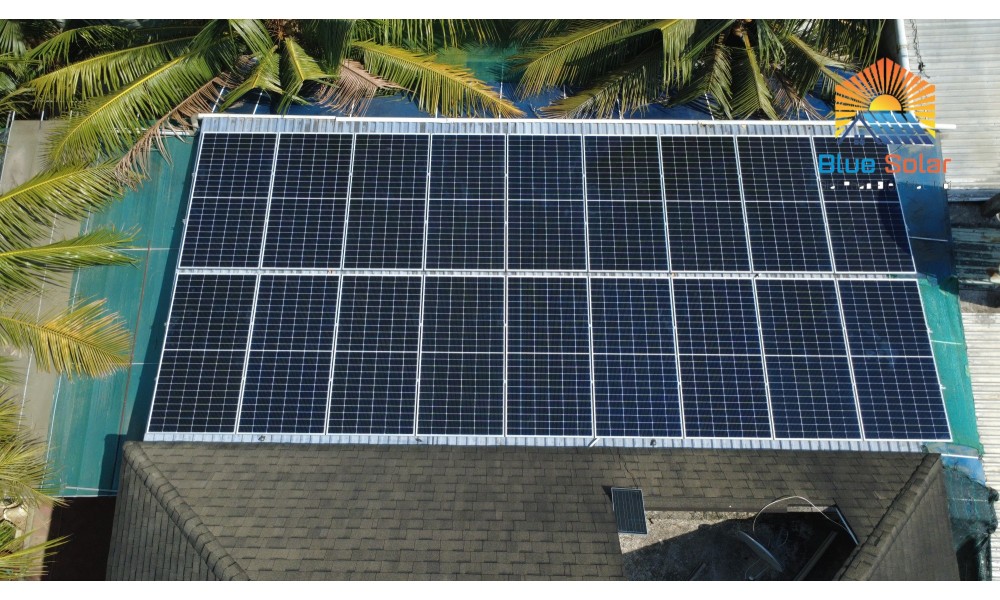 Thi công hệ 9.8KW Hòa Lưới Bám Tải tại Bến Tràm, DƯơng Tơ