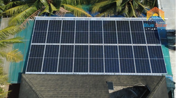 Thi công hệ 9.8KW Hòa Lưới Bám Tải tại Bến Tràm, DƯơng Tơ