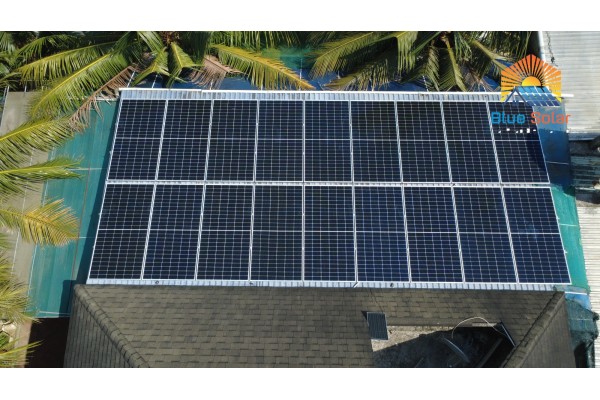 Thi công hệ 9.8KW Hòa Lưới Bám Tải tại Bến Tràm, DƯơng Tơ