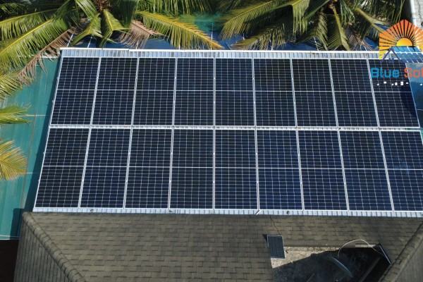 Thi công hệ 9.8KW Hòa Lưới Bám Tải tại Bến Tràm, DƯơng Tơ