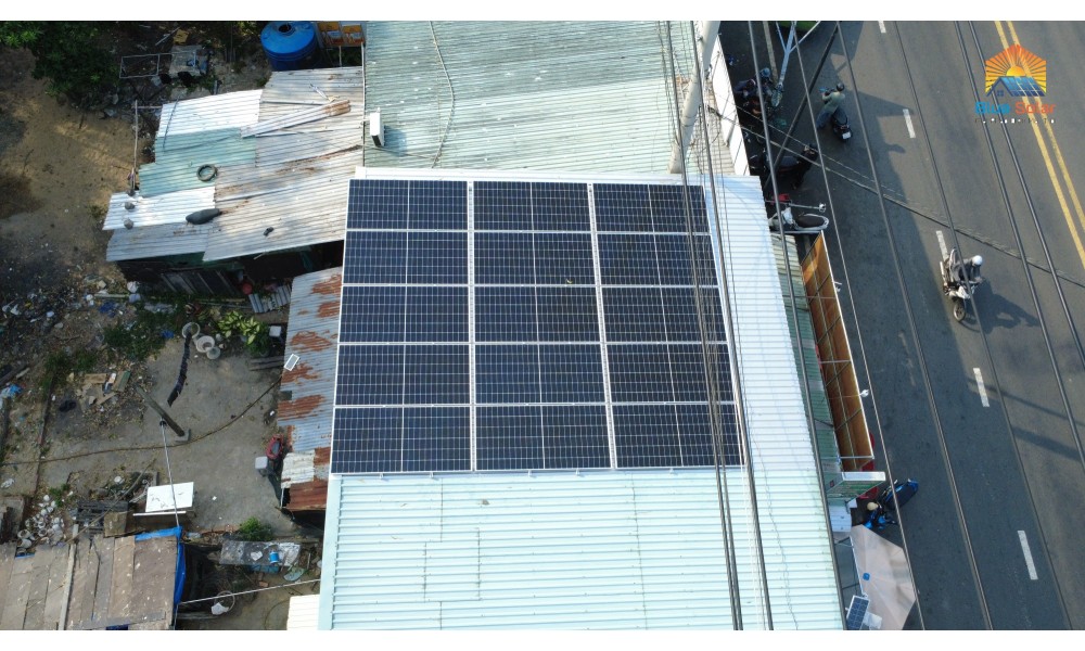 Thi công Hệ 8KW có Pin lưu trữ - Hủ Tíu Vạn Phúc