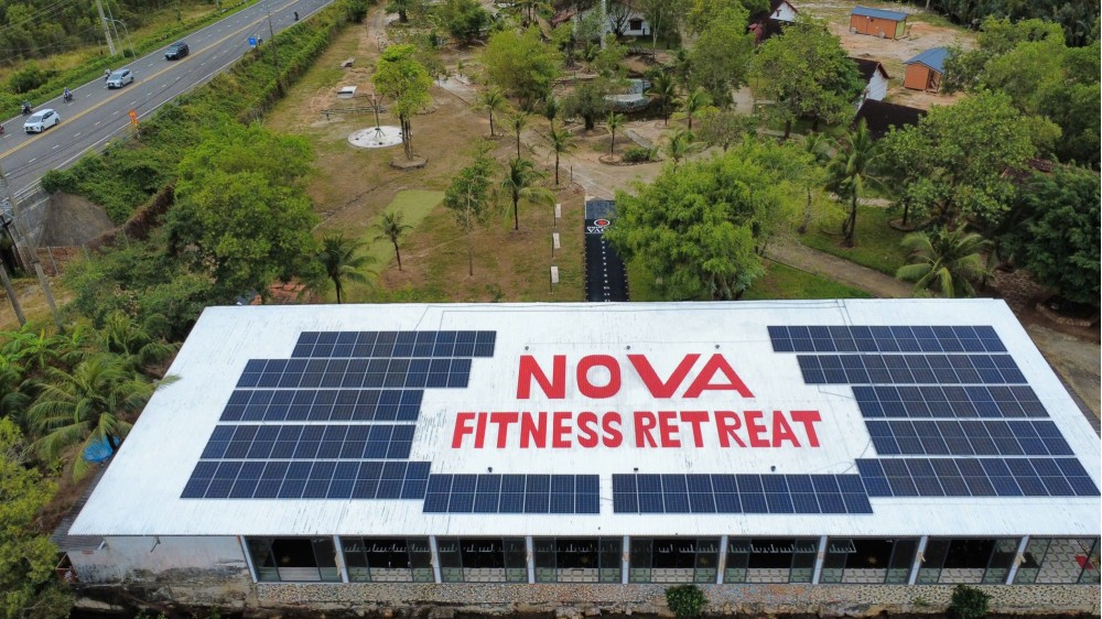 Hoàn thiện hệ thống điện mặt trời 96.6kWp + 106kWh lưu trữ tại Nova Fitness Retreat Cửa Cạn- Phú Quốc