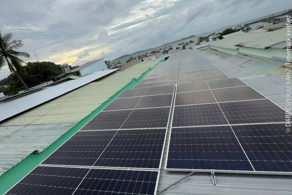 Hệ thống điện năng lượng mặt trời hòa lưới 14.5kWp – Nhà trọ Giặt Sấy Bảo Anh, Gành Dầu Phú Quốc