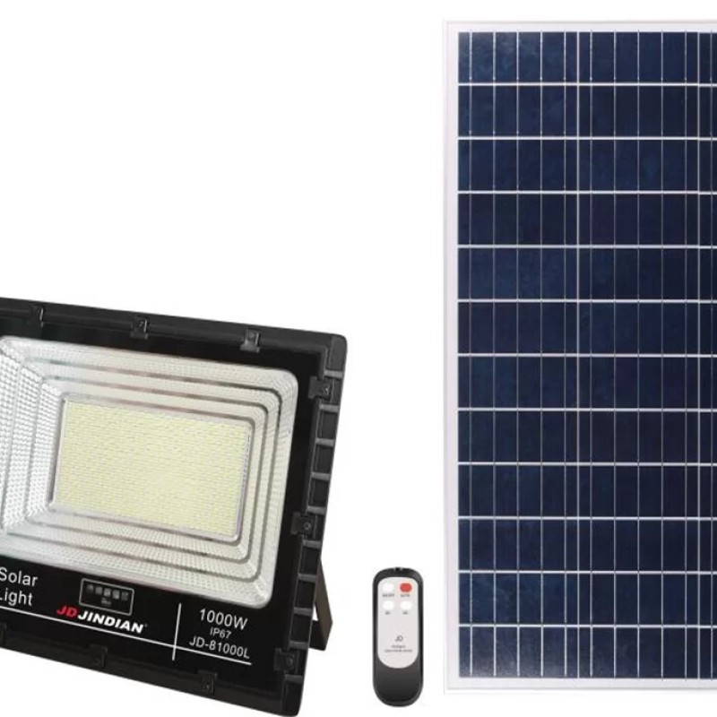 Đèn pha led năng lượng mặt trời 1000W JD81000L Đèn pha led năng lượng mặt trời 1000W JD81000L